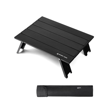 Складаний кемпінговий стіл OneTigris, маленький алюмінієвий, складний кемпінговий стіл, надлегкий портативний вуличний стіл, вантажопідйомність до 30 кг для використання на свіжому повітрі, для походів (39,5 x 29 x 12,5 см)