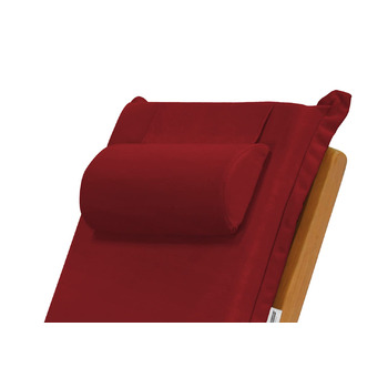 Червона подушка для шиї Kai Wiechmann для шезлонга, яку можна прати, зроблено в Німеччині, Бордо