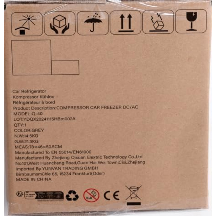 Компресорний кулер автомобільний електричний кулер портативний кемпінговий холодильник з ручкою 12V 240V міні-холодильник для авто