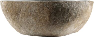 Ручний умивальник з натурального вулканічного каменю Андезит — 30 × (7–8) × 30 см, 9,5 кг