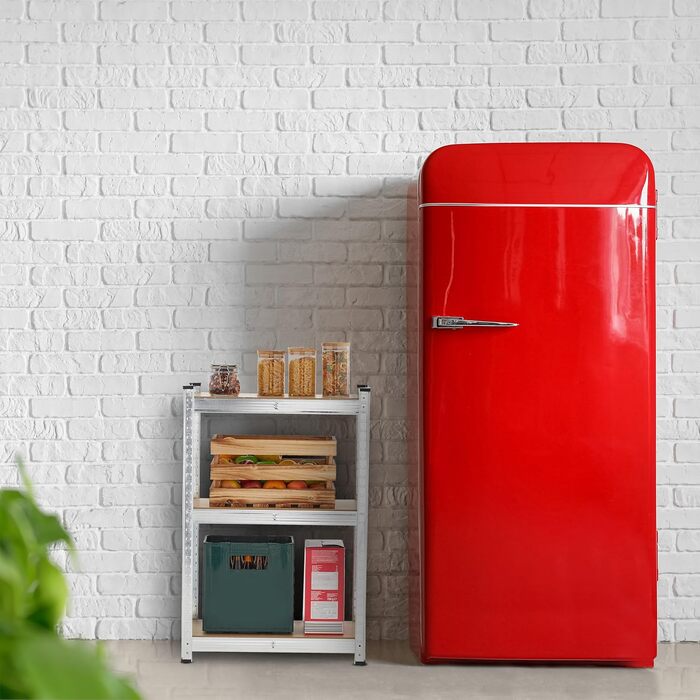 Потужний стелаж Relaxdays, комплект з 2 шт., 500 кг, сталь, стелажі для зберігання, підвал, гараж, підключаються до мережі, висота та ширина 180 x 60 x 45 см, сріблястий