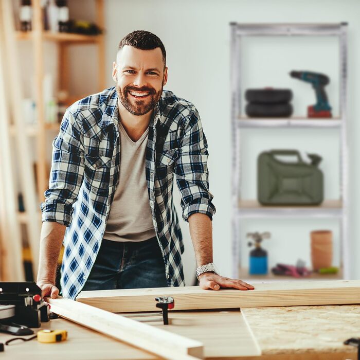 Потужний стелаж Relaxdays, комплект з 2 шт., 500 кг, сталь, стелажі для зберігання, підвал, гараж, підключаються до мережі, висота та ширина 180 x 60 x 45 см, сріблястий