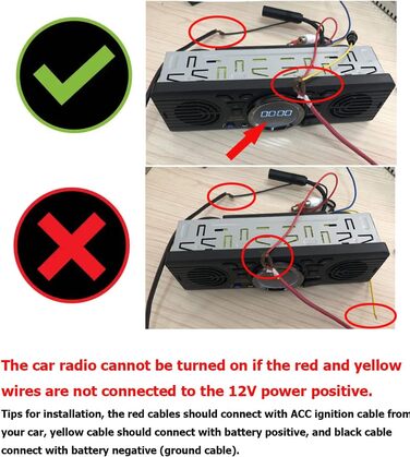 Автомобільний стереоаудіоплеєр PolarLander Universal 1 Din 12V Вбудований 2 динаміки Підтримка стерео FM Bluetooth з портом USB/TF карти