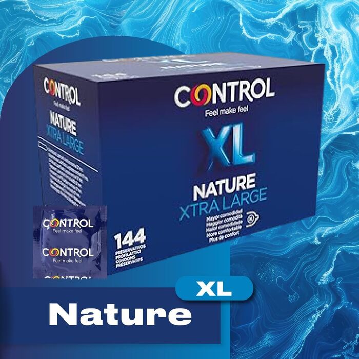 Презервативи CONTROL Nature XTRA LARGE, еластичні, XL, 144 шт