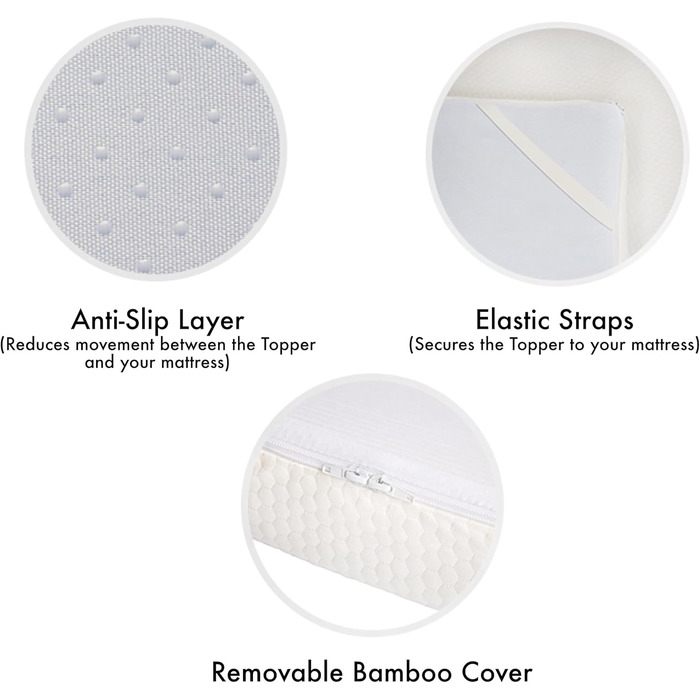 Наматрацник Panda (EU King) EU King Штучний шовк