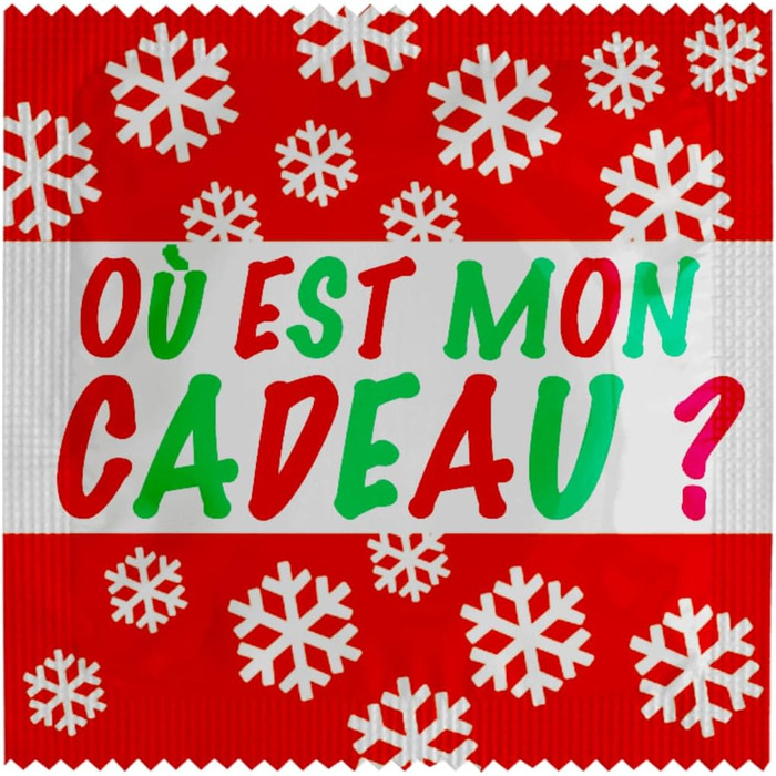 Набір із 5 кумедних презервативів кумедна ідея подарунка для веселих та незабутніх моментів виготовлені з тонкого та міцного латексу надруковано у Франції (Різдво 1)