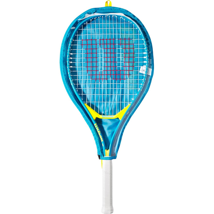 Дитяча тенісна ракетка Wilson Ultra Power 25 – 235 г, зі струнами, чорно-сіра, для дітей 9–10 років