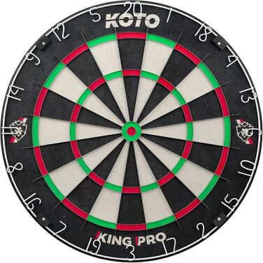 Мішень для дартсу King Pro (турнірний розмір, обертове кільце)