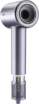 Фен Ufesa Ion Plasma Luxe з датчиком температури, двигун 110 000 об/хв, іонізатор, цифровий дисплей, ефект розгладження, магнітні насадки, 2 швидкості, 2 температури, низький рівень шуму