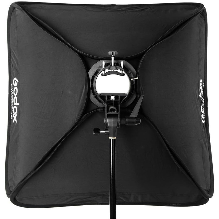 З кронштейном Godox S-Type Speedlite, комплект Bowens Mount Portable Godox Softbox 60 см для Godox (Godox Softbox SFUV6060) Godox softbox 24', 60x60