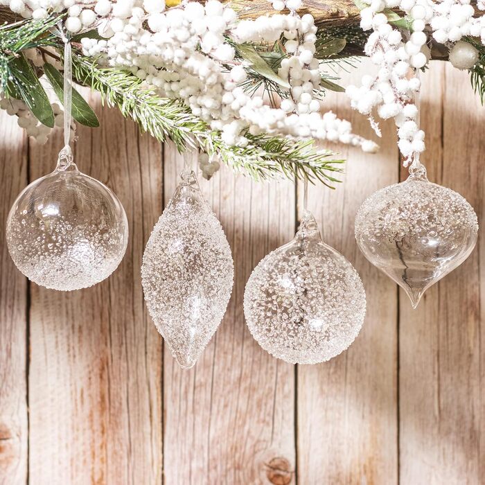 Різдвяні кульки для ялинки 8 шт KI Store