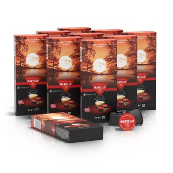 Кавові капсули Martello Без кофеїну — 100 шт. (10x10), 6 г, UTZ-сертифікат, для кавоварок Martello