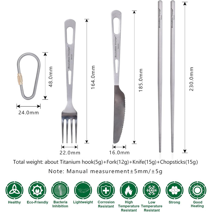 Набір столових приборів для кемпінгу з титану, для зовнішнього використання, для поля, для приготування їжі, виделка, ніж, палички для їжі, для приміщень, надлегкий портативний, для подорожей, пікніка, походів, рюкзак, щоденний посуд, 3 шт./партія Ti1049T