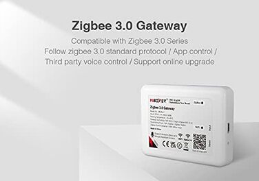 Диммер Milight Miboxer Zigbee3.0, контролер одноколірної світлодіодної стрічки, 12 В/24 В, сумісний із додатком/голосовим керуванням Zigbee Storeo Echo (ZB-Box1)