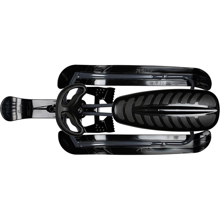 Санки STIGA Snowracer Racing Toboggan Curve Steering Sled для дітей від 7 років, сірі