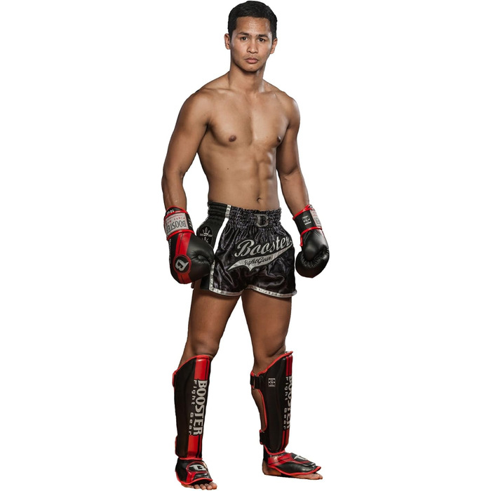 Щитки для гомілок Booster Pro Range BSG V3 чорні / червоні, розмір L