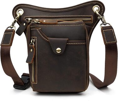 Стильна сумка через плече Фанні Рюкзачок Поясна сумка, Чоловік Жінки Божевільний Кінь Шкіряний Кросбоді Фанні Рюкзачок Організатор