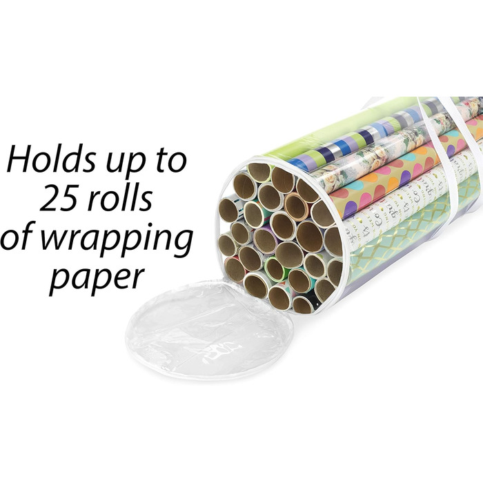 Прозорі рулони для зберігання Whitmor на блискавці, 25 шт. (), прозорі