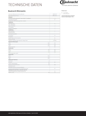 Мікрохвильова піч Bauknecht MWK 201 B/ варильна камера 20 л/автоматичні програми/функція плавлення/комбінований гриль і мікрохвильова піч/функція швидкого старту (швидкий старт)/ підтримка рівня тепла/функція підняття тіста Чорне скло 20 л соло мікрохвиль