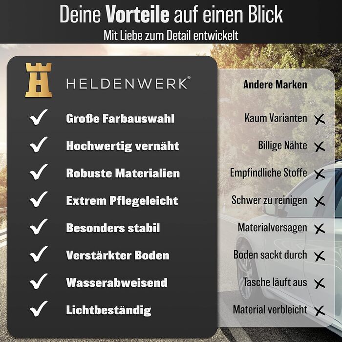 Автомобільна сумка для багажника складна - посилена та міцна - сумка-органайзер для багажника для практичного зберігання - протико