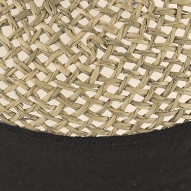 Солом&39яний капелюх Seeberger Talea Beach Seagrass для жінок - літній капелюх, капелюхи від сонця з стрічкою Grosgrain, оздоблення весна-літо, один розмір, чорний