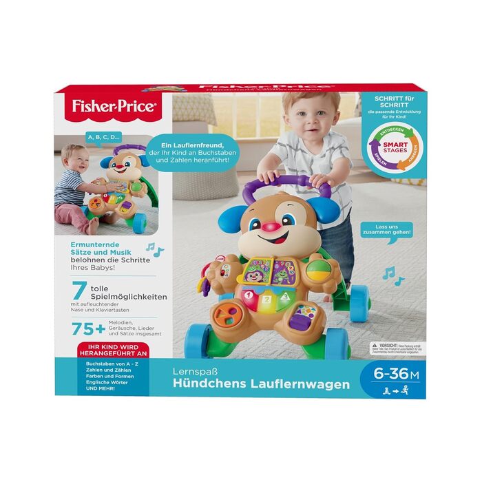 Стандартна упаковка, 83 Fisher-Price Learning Fun Puppy Baby Walker