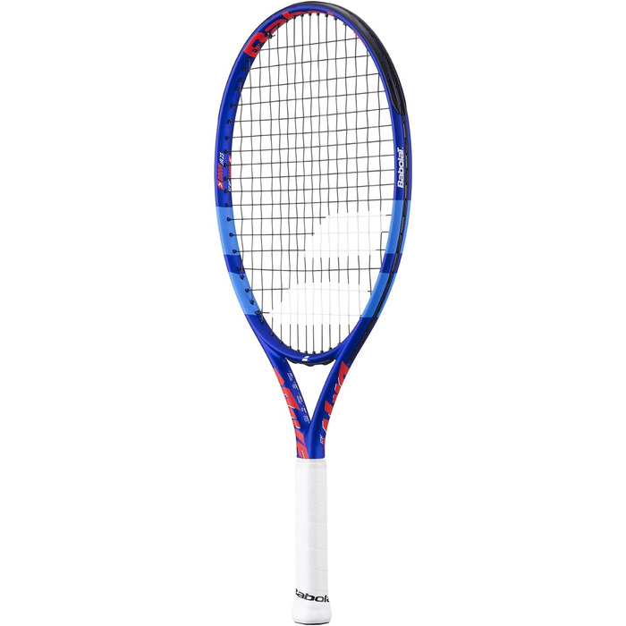 Тенісна ракетка Babolat Drive Junior, синьо-червона, легка, ручка розроблена для маленьких рук