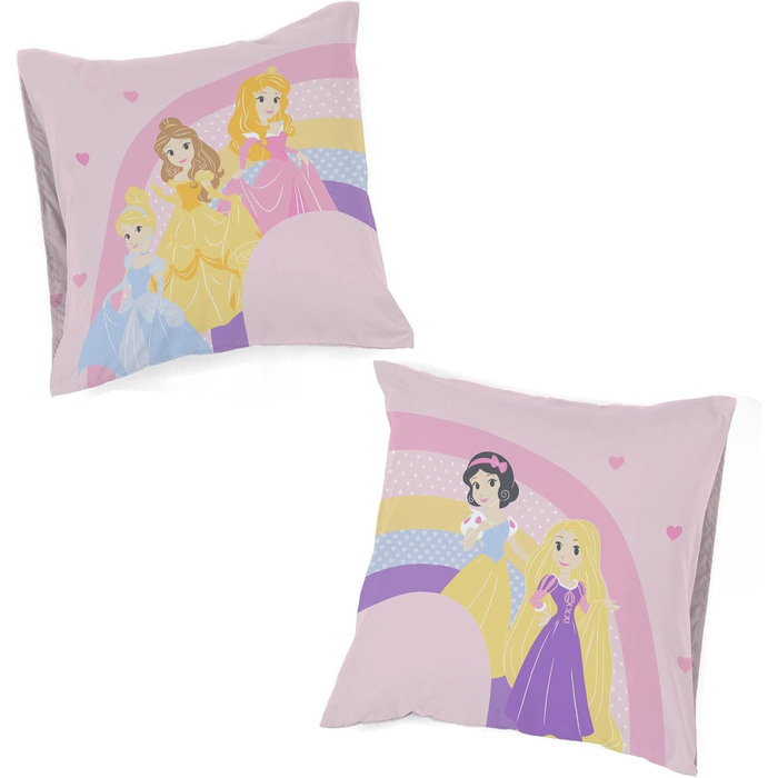 Постільна білизна Disney princess силует 140 x 200 см, 100 бавовна, для односпального ліжка, містить підодіяльник і наволочку 65 x