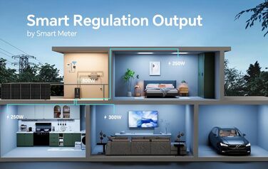 Балконна електростанція з накопичувачем B2500, 6000 циклів зарядки, макс. 1600 Вт. Вхідна потужність 1600 Вт та вихідна потужність 800 Вт. Можливість розширення до 8960 Втгод, IP65. 0 ПДВ включено - Тільки для приватних осіб.