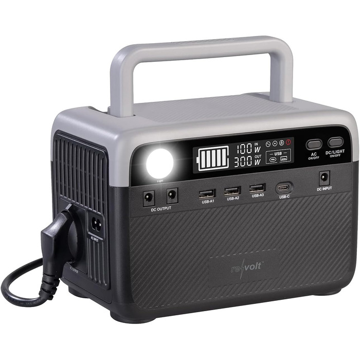 230 Wh, 230 V, 300 W & Solarpanel 60 W (Solar-Powerbank 230 Volt, Solar Power-Stations Camping), 230 Wh, 230 V, 300 W & Solarpanel 60 W (Solar-Powerbank 230 Volt, Solar Power-Stations Camping)