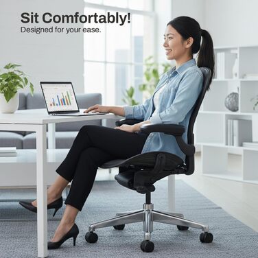 Запасне сидіння FOAMON для Herman Miller Classic Aeron розміру B середнього розміру (чорна сітка)