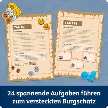 Адвент-календар Franzis 67169 Квест зі Скарбами Замку, 24 загадки