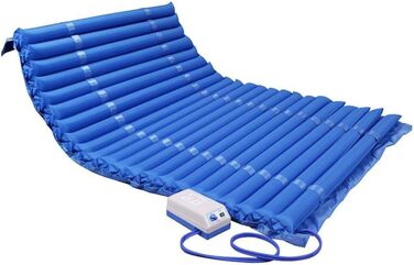 Протипролежневий матрац із системою змінного тиску для тривалого догляду, профілактики та лікування пролежнів, підходить для домашніх та лікарняних ліжок, ліжко для догляду за хворими, з насосом, легко чиститься, ширина 110 см