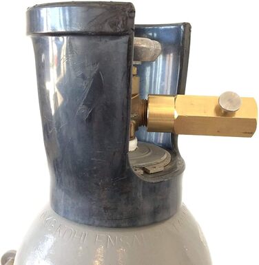 Адаптер для перекачування газу CO2 з великих балонів CO2 в балони вагою 425 г, підходить для балонів Grohe Blue Home, Sodastream CO2. Заощаджуйте до 500 на рік Зроблено в Німеччині