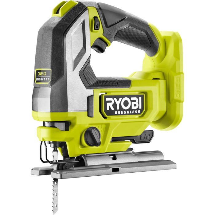 Безщітковий акумуляторний лобзик RYOBI 18 В ONE RJS18BL-0, довжина ходу 25 мм, маятниковий хід, без акумулятора та зарядного прист