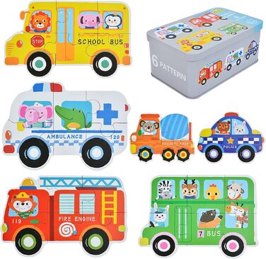 Дитячий пазл EKKONG, дерев&39яні іграшки для дітей, дерев&39яні пазли від 2 3 4 5 років, іграшки Монтессорі на Різдво, день народж