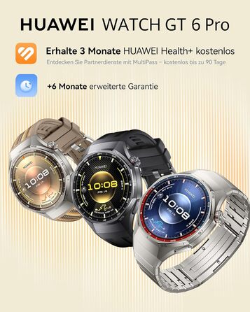 Розумний годинник HUAWEI Watch GT 6 Pro, GPS, ЕКГ, 1,47-дюймовий AMOLED-дисплей, до 21 дня роботи від акумулятора, комплексні функції для їзди на велосипеді, понад 100 спортивних режимів, сумісний з Android та iOS, моніторинг здоров&39я, чорний, автономни