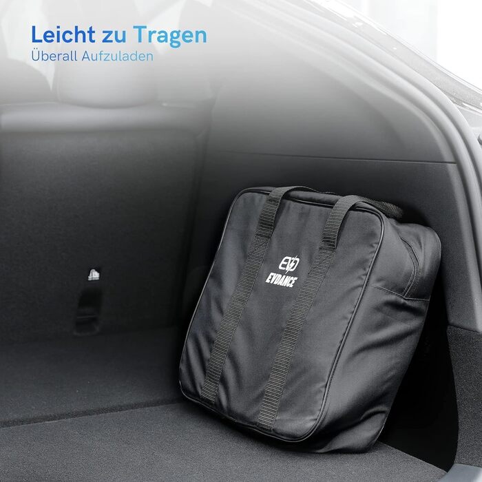 Зарядний кабель EVDANCE Type 2 22кВт 32А 8м 3-фазний Тип 2 на Тип 2 з сумкою для E Auto EV/PHEV, сумісний з 3/S/X/Y, i3, ID.3, ID.