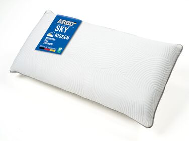 Подушка з піни з ефектом пам&39яті 40x80 см Ортопедична подушка для підтримки шиї з гелем та в&39язкопружною піною Регульована висота та ергономічна Дихаюча, ідеально підходить для болю в шиї та спині