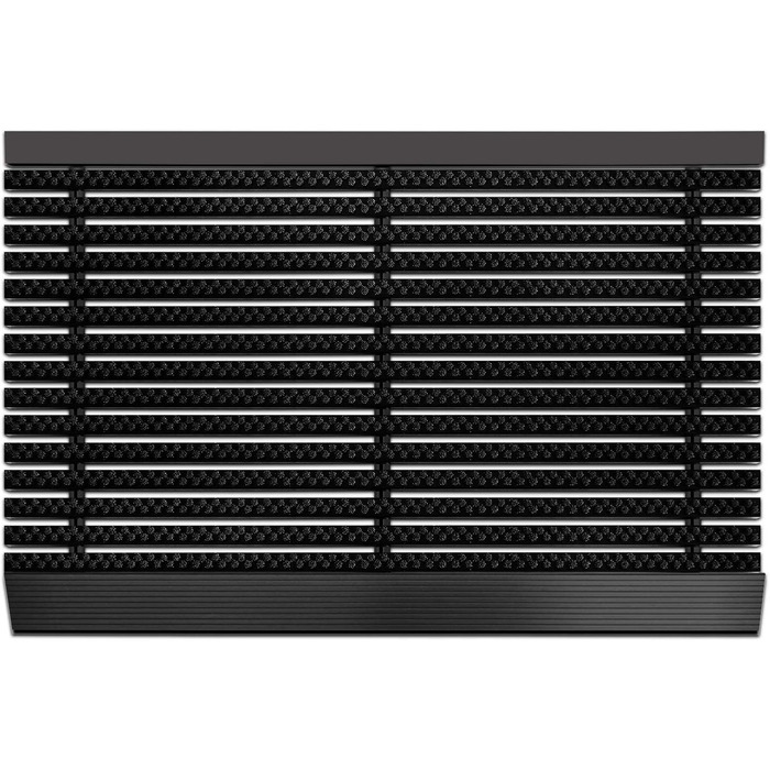 Килимок для дверей Floordirekt Power Brush 60 x 90 см, чорний - Килимок для брудозбірників, килимок для дверей для використання всередині та зовні приміщень - Килимок для дверей, скребок для взуття, килимок для входу, чорний 60 x 90 см
