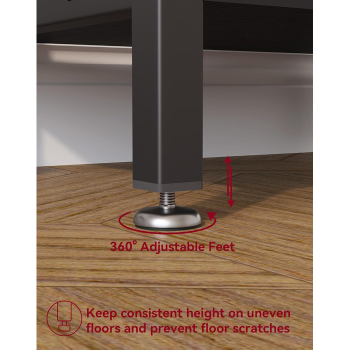 Книжкова полиця YMYNY, окремостояча полиця з 3 полицями, міцна X-подібна рама, регульовані ніжки, легке складання, 402975 см, для вітальні, спальні, кухні, кабінету, ванної кімнати, чорна HST008B