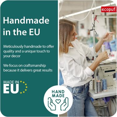 Пуф для ніг, штучна шкіра/мікрофібра, кубоподібний куб, пуф/оттоманка/підставка для ніг для вітальні, декор для дому, 40x40x40 см, Faber Orange A44