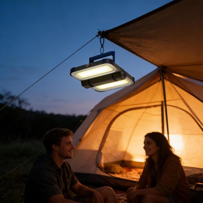 Світлодіодний ліхтар для кемпінгу, водонепроникний, акумуляторний, магнітний, , сонячний вуличний ліхтар, портативний ліхтар для виживання, складний компактний дизайн, для походів