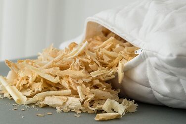 Подушка зі швейцарської сосни 40x80 см стьобана, з прямим наповнювачем Подушка зі швейцарської сосни