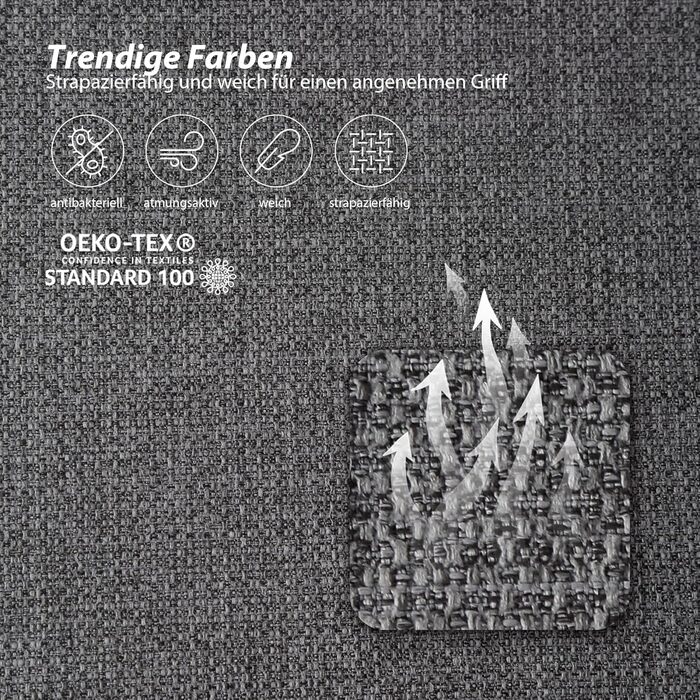 Крісло-реклайнер з регульованою спинкою, стильне темно-сіре крісло для відпочинку, крісло-реклайнер, крісло для телевізора, сірий поліестеровий дерев&39яний диван, шезлонг для вітальні, крісло для телевізора, диван для кінотеатру, 72 x 73 x 102 см