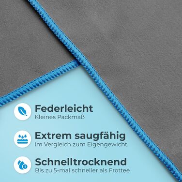 Рушник з мікрофібри NirvanaShape, рушники з мікрофібри легкі, компактні як банний рушник, дорожній рушник, пляжний рушник, спортив