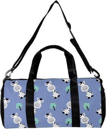 Спортивна сумка, маленька дорожня сумка, сумка для йоги, з милим принтом зебри та казковим деревом, фітнес-сумка для активного відпочинку, сумка-шопер