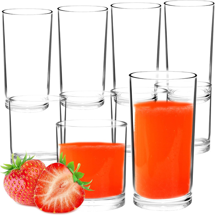 Стакани для пиття 350 мл та 500 мл, багаторазові стакани для води, пластикові стакани, багаторазові пластикові стакани, небиткі ст