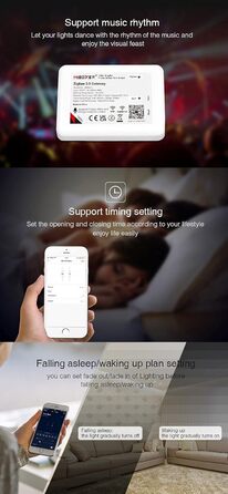 Диммер Milight Miboxer Zigbee3.0, контролер одноколірної світлодіодної стрічки, 12 В/24 В, сумісний із додатком/голосовим керуванням Zigbee Storeo Echo (ZB-Box1)