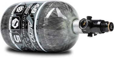 Система пейнтбольного балона HK Army AeroLite 68/4500 HPA – вуглеволокно, прозорий, 800 psi, авіаційний алюміній, 5-річний гідроцикл